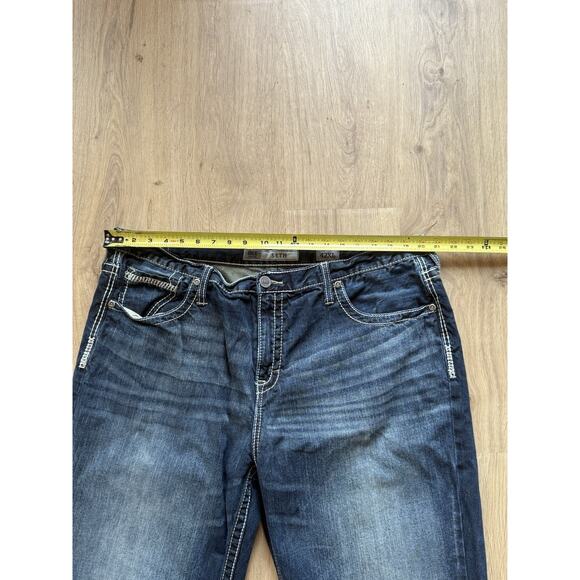 BKE Seth Distressed Straight Leg Jeans Men’s 42XL (42x34) Blue ABM1752 - Picture 7 of 12